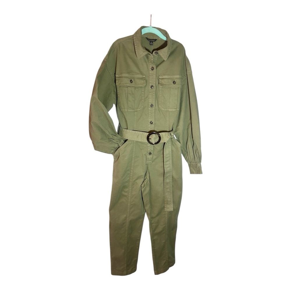 BANANA REPUBLIC Iguana Green Utility Jumpsuit